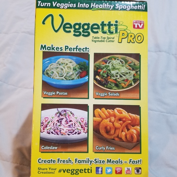Veggetti Pro As Seen on Tv spiral slicer cutter - Picture 5 of 14